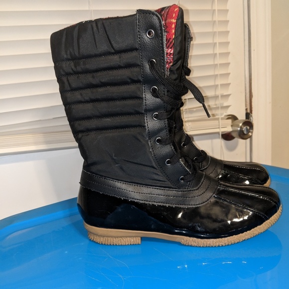 black chunky sole shoes